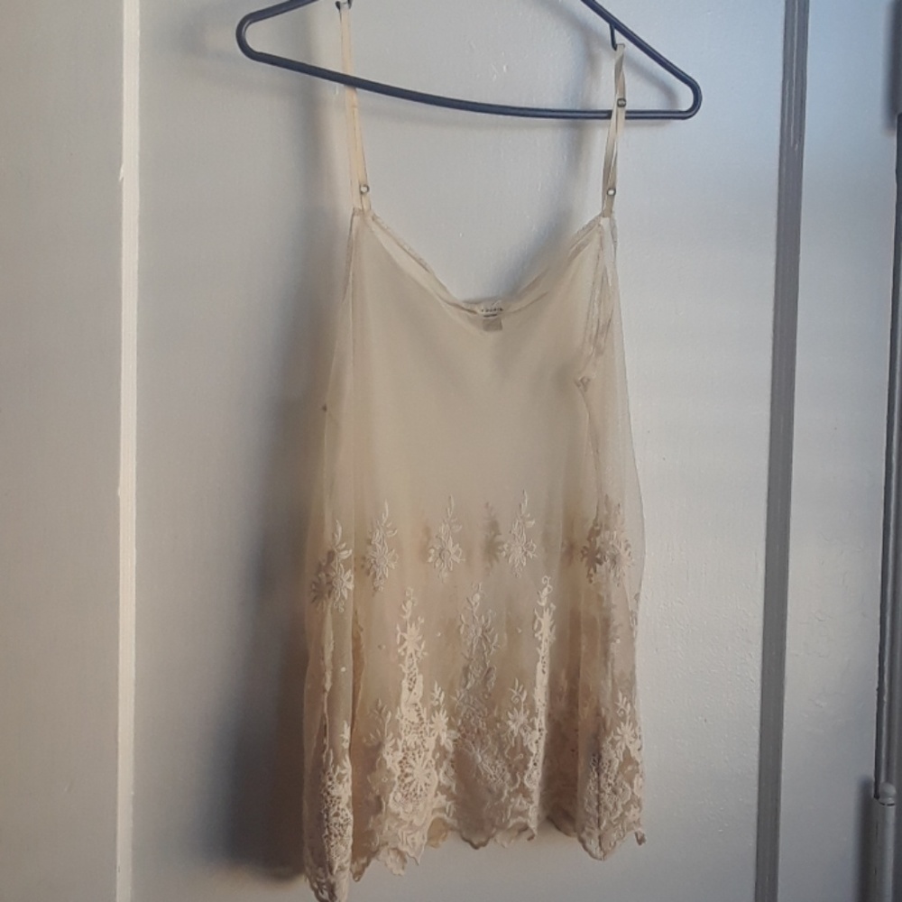 Sheer Crocheted Top